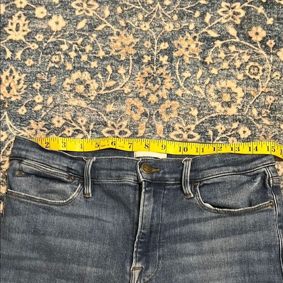 Frame Denim Le High Straight Blue Distressed Jeans Modern - Picture 11 of 11